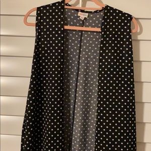 Lularoe polka dot joy vest